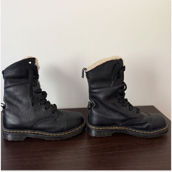 Dr. Martens Aimilita Faux Fur-lined Boots Women’s Size 10 – Black - Picture 6 of 7